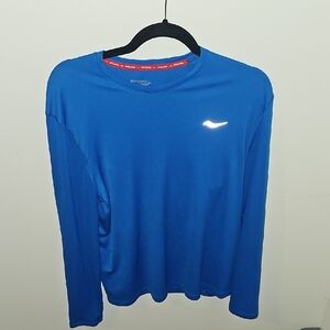 Saucony Men's Blue Long Sleeve Shirt